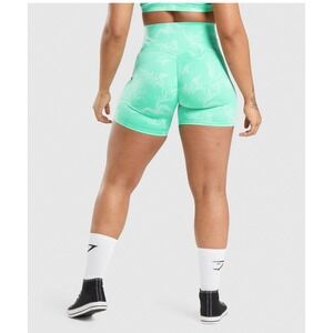 Gymshark women's small POWER HIGH‎ RISE SHORTS green butt scrunch